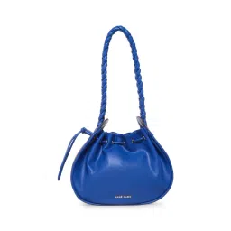 Anne Klein Blue Solid Shoulder Handbag-picture-33