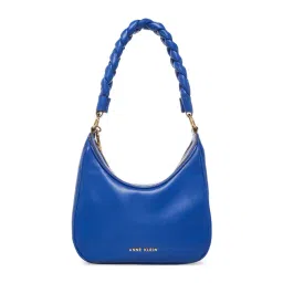 Anne Klein Blue Solid Shoulder Handbag-picture-11