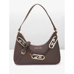 Anne Klein Brown Solid Shoulder Handbag-picture-19