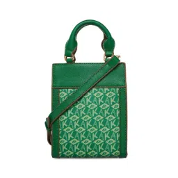 Anne Klein Green Logo Handbag with Card Case-picture-44
