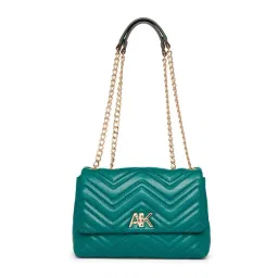 Anne Klein Green Quilted Shoulder Handbag-picture-42