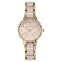 Anne Klein Quartz Analog Beige Dial Bimetal Strap Watch for Women-picture-14