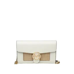 Anne Klein White & Beige Textured Sling Handbag-picture-32