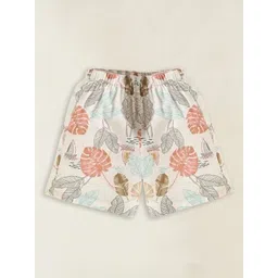 Anneca UnisexTropical Leaf Print Cotton Shirt & Shorts Co-ord Set image 2