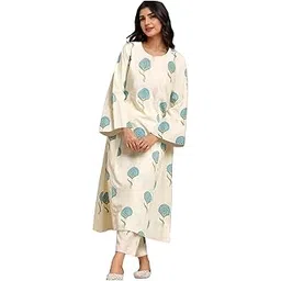 anni designer Women's Rayon Viscose Printed Straight Kurta with Pant-picture-13