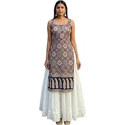 anni designer Women's Rayon Viscose Sleeveless Printed Kurti Top for Girls | Short Tunic for Casual, Western, and Summer Wear-picture-31