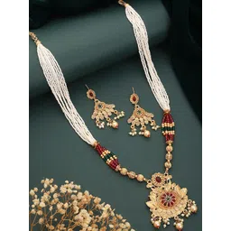 Anouk Brass Gold-Plated Jewellery Set image 1