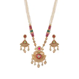 Anouk Brass Gold-Plated Jewellery Set image 4