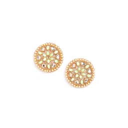 Anouk Brass Plated Floral Stud Earrings-picture-35
