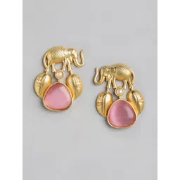 Anouk Classic Gold-Plated Beaded Studs Earrings-picture-28