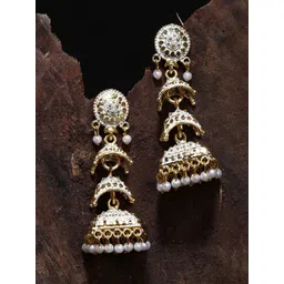 Anouk Contemporary Jhumkas Earrings-image-47