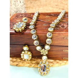 Anouk Copper Plated Kundan Stone Studded Jewellery Set-picture-38