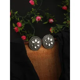 Anouk Crystals Studded Floral Studs Earrings-picture-28