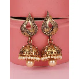 Anouk Dome Shaped Jhumkas Earrings-picture-39