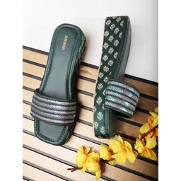 Anouk Embellished Ethnic Wedge Sandals-picture-13