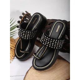 Anouk Embellished Ethnic Wedge Sandals-picture-23