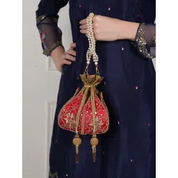 Anouk Embellished Potli Clutch-picture-24