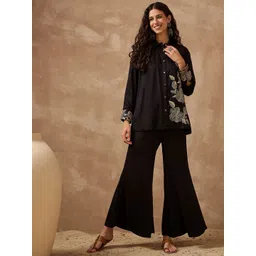 Anouk Embroidered Shirt With Palazzo Co-Ords-picture-23