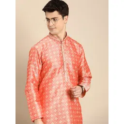 Anouk Ethnic Motifs Printed Jacquard Kurta-picture-16