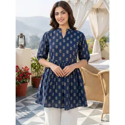 Anouk Ethnic Motifs Printed Pure Cotton Empire Kurti-picture-38