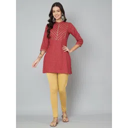 Anouk Ethnic Motifs Printed Pure Cotton Kurti-image-14