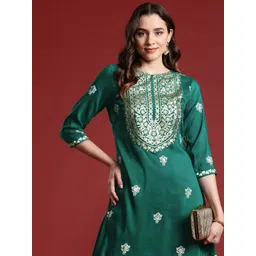 Anouk Ethnic Motifs Printed Straight Kurta-image-42