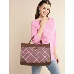 Anouk Ethnic Motifs Printed Structured 15 Inch Laptop Handheld Bag-picture-22