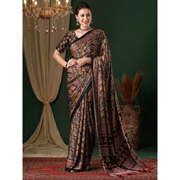 Anouk Ethnic Motifs Pure Crepe Saree-picture-38