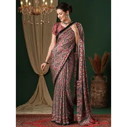 Anouk Ethnic Motifs Pure Crepe Saree-picture-16
