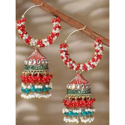 Anouk Floral Drop Earrings-picture-11