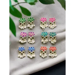 Anouk Floral Drop Earrings-picture-38