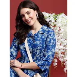 Anouk Floral Print Fit & Flare Midi Dress-picture-36