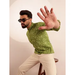 Anouk Floral Printed Mandarin Collar Short Kurta-picture-38