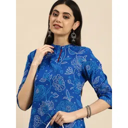 Anouk Floral Printed Pure Cotton Kurta-picture-13