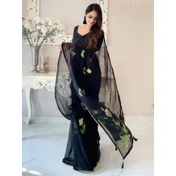 Anouk Floral Printed Saree-picture-35