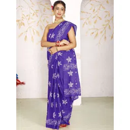 Anouk Floral Pure Cotton Handloom Saree-picture-23