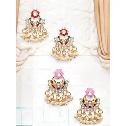 Anouk Floral Studs Earrings-picture-10