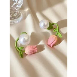 Anouk Floral Studs Earrings-picture-20