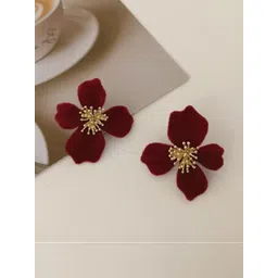 Anouk Floral Studs Earrings-picture-12
