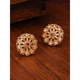 Anouk Floral Studs Earrings-picture-18