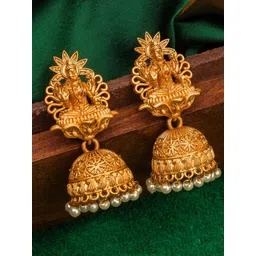 Anouk Geometric Jhumkas Earrings-image-15