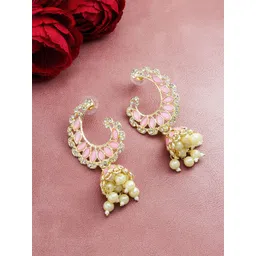 Anouk Geometric Jhumkas Earrings-image-7