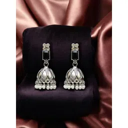 Anouk Geometric Jhumkas Earrings-image-16