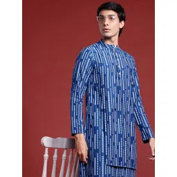 Anouk Geometric Print Layered Kurta-picture-28