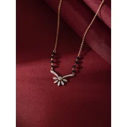 Anouk Gold-Plated Artificial Stones and Beads Mangalsutra-picture-18