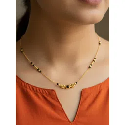 Anouk Gold-Plated Artificial Stones and Beads Mangalsutra-picture-22