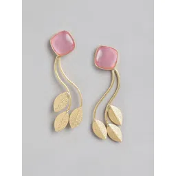 Anouk Gold-Plated Beaded Contemporary Drop Earrings-picture-29
