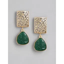 Anouk Gold Plated Beaded Contemporary Drop Earrings-picture-21