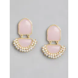 Anouk Gold-Plated Beaded Contemporary Drop Earrings-picture-31
