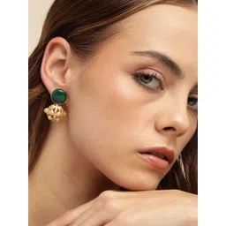 Anouk Gold Plated Beaded Contemporary Drop Earrings-picture-10